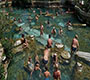 Cleopatra pool in pamukkale turkey